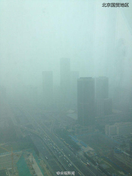 北京今日严重污染已持续十余小时