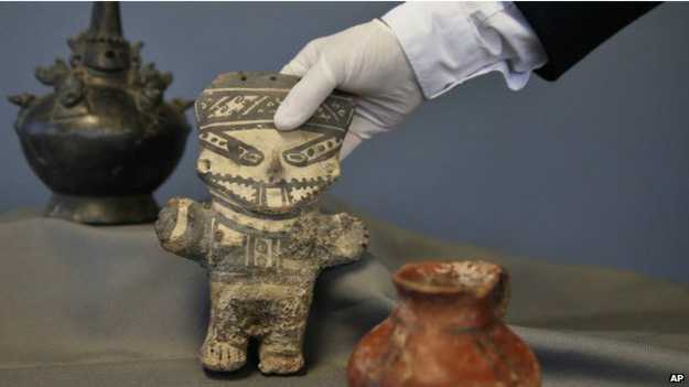 美国向秘鲁归还了约20件古代文物