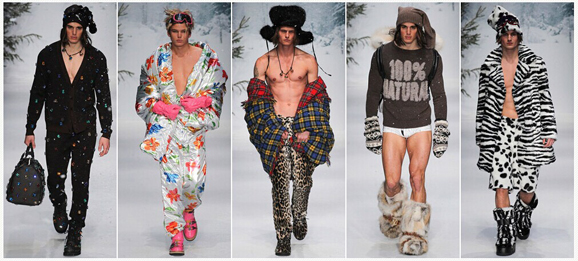 2015秋冬伦敦男装周 有种珍稀动物叫“直男”