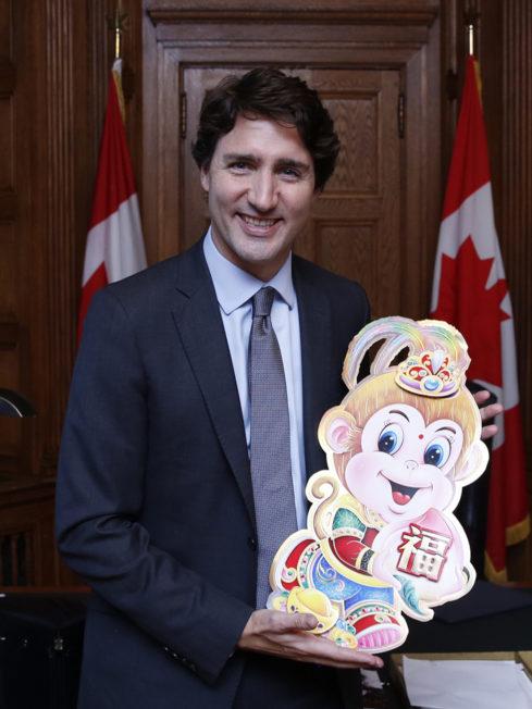 加拿大總理辦公室發表總理杜魯多的新春致辭。（中新社）