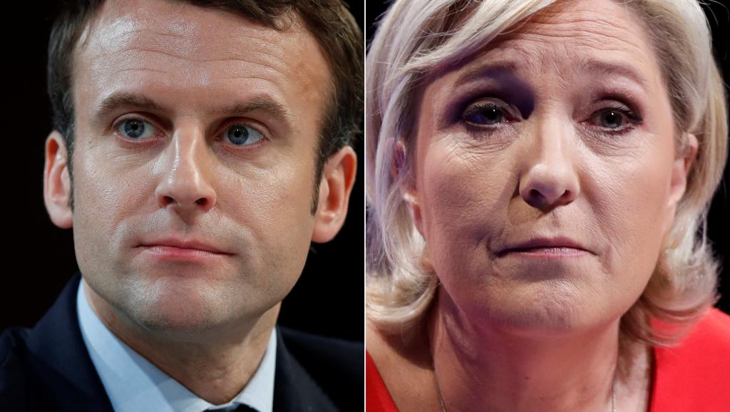 法国大选初步结果出炉 勒庞和马克龙入围第二轮大选_图1-1